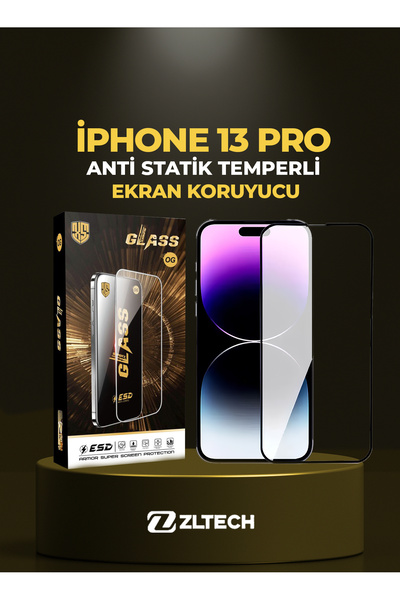 ZLTECH OG GLASS ESD Anti Statik İPhone 13 Pro Uyumlu Ekran Koruyucu