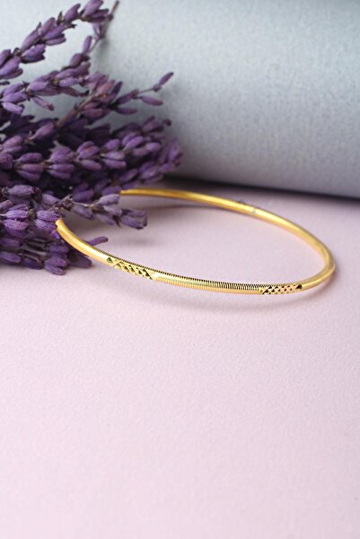 BY BARUN SİLVER Ajda Bilezik Kibrit Çöpü Halka 925 Ayar Gümüş Bilezik