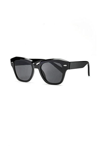 Chunky Frame Ogiani Black Unisex Geometric Sunglasses