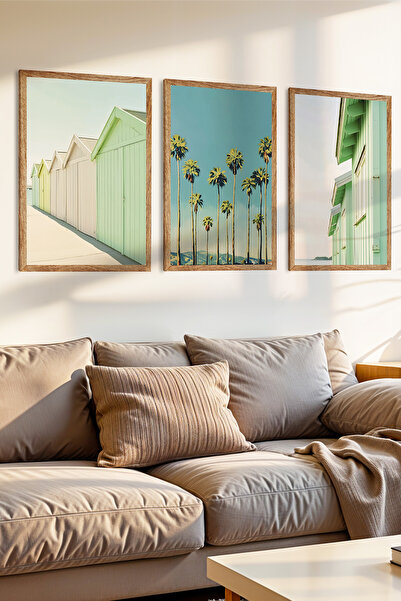 Zevahir Mobilya Dekorasyon Set de pictură din MDF cu aspect de cadru din lemn...