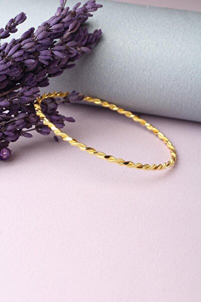 BY BARUN SİLVER Ajda Bilezik Kibrit Çöpü Burma Halka 925 Ayar Gümüş Bilezik