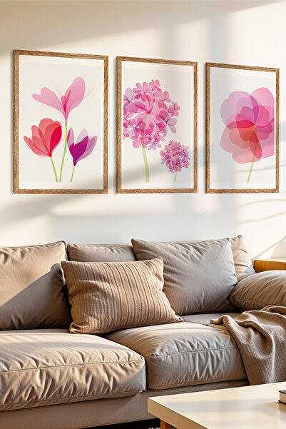 Zevahir Mobilya Dekorasyon Set de pictură MDF cu aspect de cadru din lemn, cu...