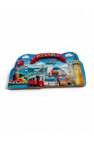 GALATA GIFT İstanbul Magnet, Buzdolabı Magneti, El Boyaması Magnet
