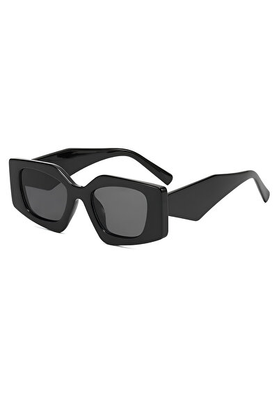 Chunky Frame Tom Unisex Vintage Black Luxury Geometric Sunglasses