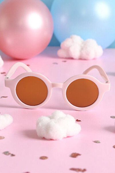 MACERATİ Nordic Pink Round Frame 0-10 Years Old Children Uv400 Sunglasses