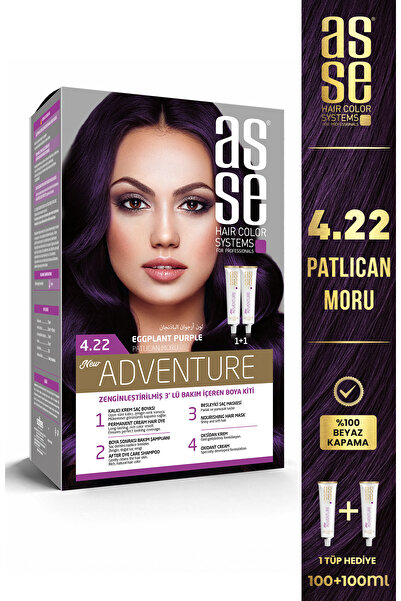 asse Adventure Set Saç Boyası No:4.22 Patlıcan Moru