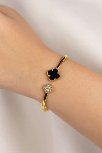 VIP Bileklik Yonca Kelepçe (Gold)