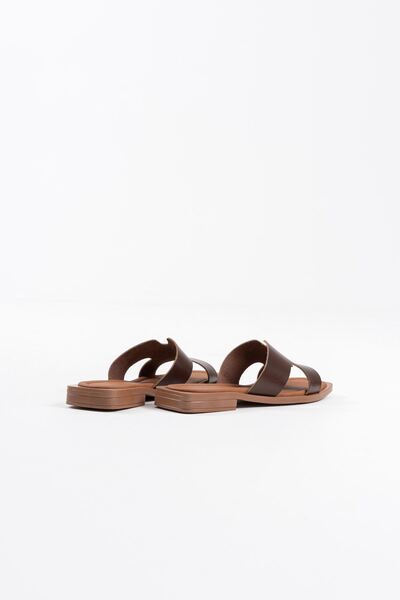 Zerenyus Fergei Premium Bitter Brown Genuine Leather Slippers