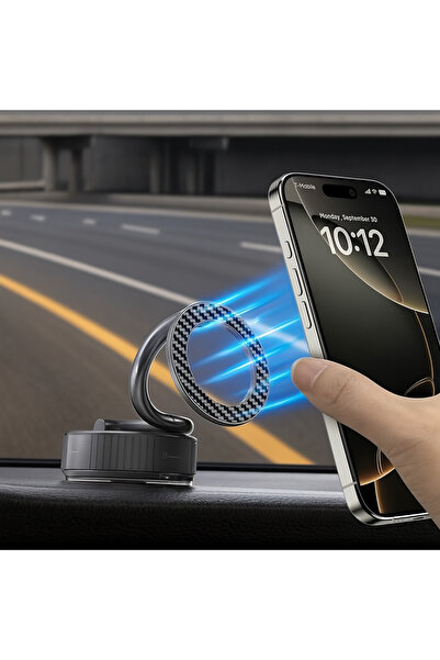Dexmon Metal Katlanabilir Karbon Fiber Magsafe Mıknatıslı Araç Telefon Tutucu...