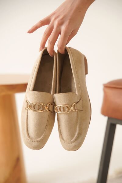 Zerenyus Hera Premium Women's Suede Beige Casual Shoes