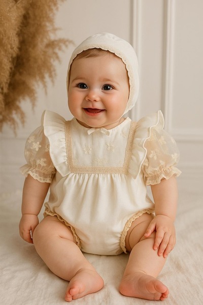 Hobidik بذلة رومبير كريمية عتيقة