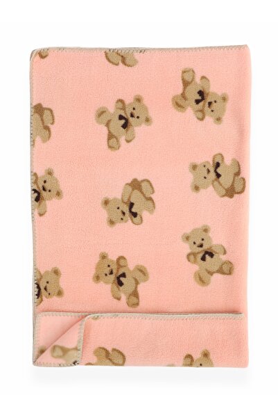 Bebitof Sevimli Ayı Desenli Wellsoft Battaniye