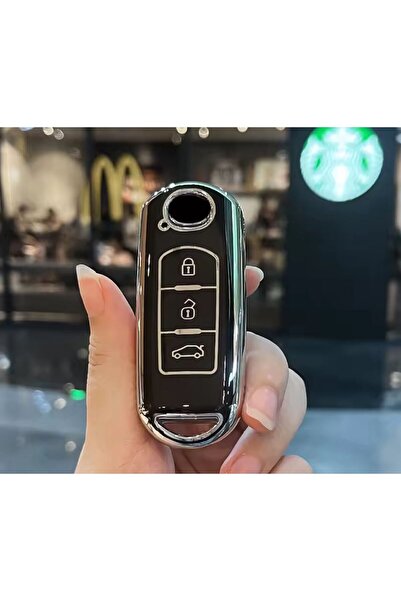 ŞENYILDIZ AKSESUAR حافظة حماية لمفتاح Mazda 2 3 5 6 Cx5 Cx7 Cx9 Mx5 يرجى صنع ...