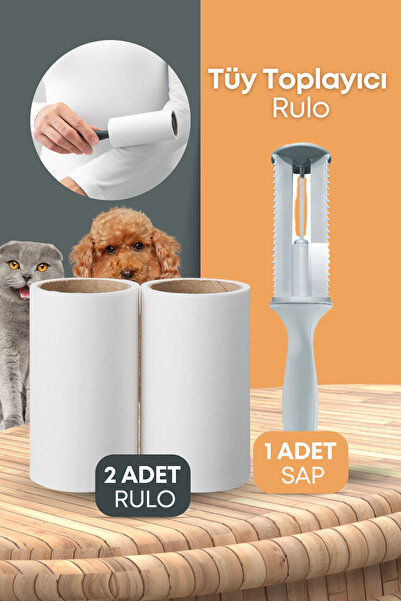 grimorlife Feather Collector Roll 50 Sheets Adhesive + 2+1 Spare Roll (Cat - Dog Hair Collector)