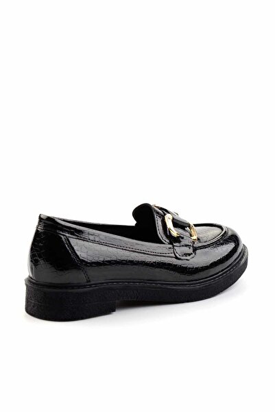 Bambi Siyah Kadın Loafer Ayakkabı K01257067511