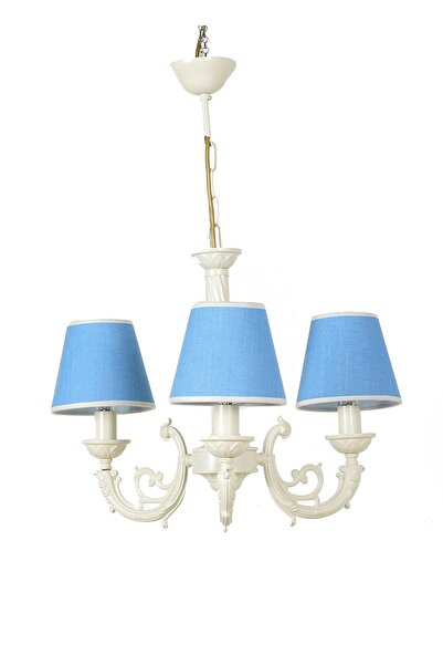 MASSARELLI River Avize Krem 3 Kollu Mavi