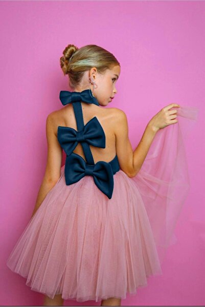 For Kids Baby Kız Çocuk Fiyonk Detaylı Prenses Elbise