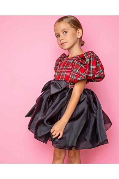 Da&Mira فستان بناتي بتصميم منقوش