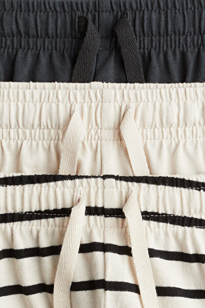 H&M 3’lü Pamuklu Jarse Şort