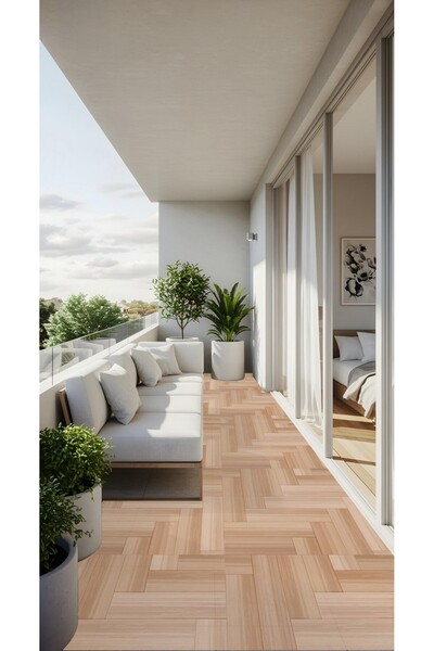 DECOMALL K-21 Kendinden Yapışkanlı FOLYO KARO Suya Dayanıklı Mutfak Banyo Zemin Kaplama 30x30 Cm(4 ADET)