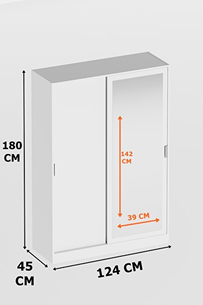AEKA AE-3071 Patentli İdeal Aynalı Beyaz Vestiyer Portmanto Ayakkabılık Raflı Askılıklı