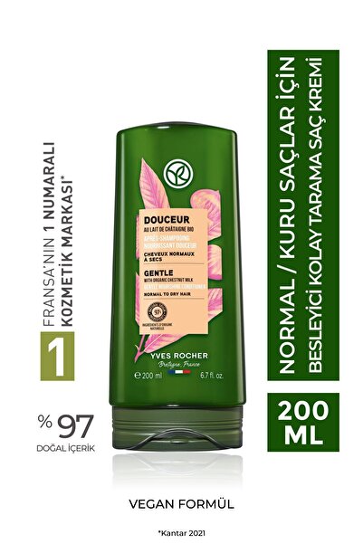 Yves Rocher Besleyici Kolay Tarama Saç Kremi - Normal / Kuru Saçlar / Douceur -Vegan -200ml