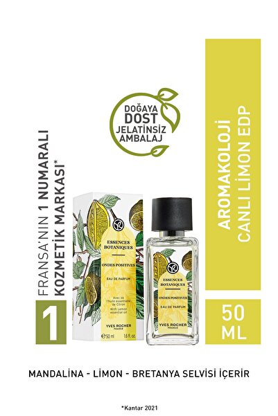 Yves Rocher Canlı Limon EDP-Aromakoloji-Vegan-50ml