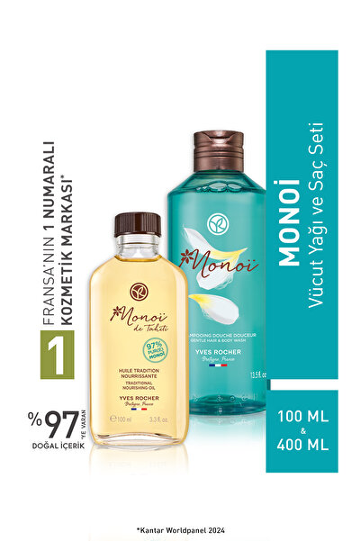Yves Rocher Monoi Işıltı Vücut ve Saç Seti