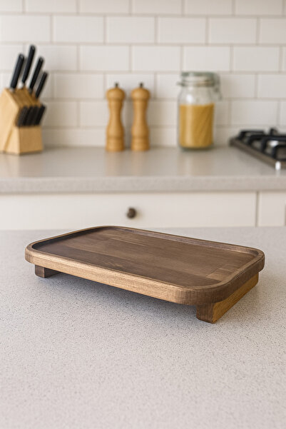 Rabo Craft Ahşap Servis & Sunumluk - Doğal Çam Masif