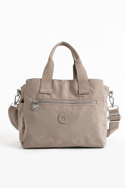 Çanta Trend Women's Water Resistant 5 Compartment Satin Fabric Hand and Shoulder Bag