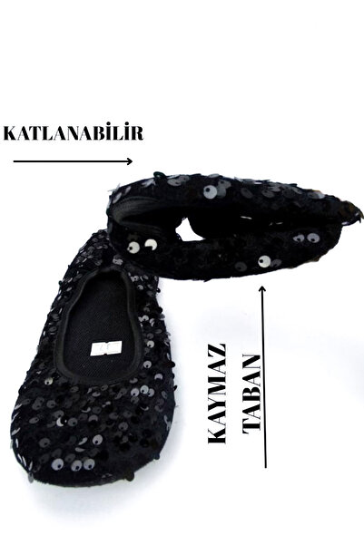 CEYDA SHOES PULLU Kadife Ev,hac, Umre , Hediye, Günlük Babet,Pull Payet Babet, Panduf, Patik, Gösteri Pisi Pisi