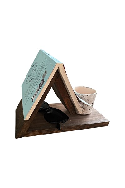 The N Wood Kitap Çatısı – Ahşap Dekoratif Kitap Standı & Kitap Tutucu