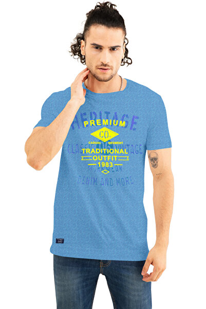COLOR HUNT 100% Cotton Mens Crew Neck T- Shirt with Treding Prints