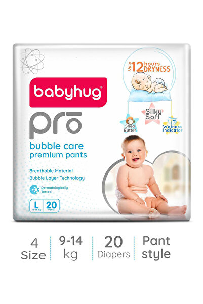 Babyhug حفاضات برو بابل كير بريميوم بانت ستايل، مقاس 4 - 20 قطعة