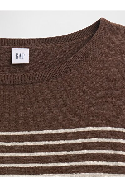 GAP Kadın Kahverengi Striped Pullover