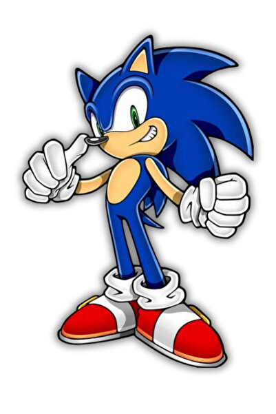 ERİSTAKI Sonic Ahşap Duvar Posteri – Duvar Süsü-Hediyelik Poster 4