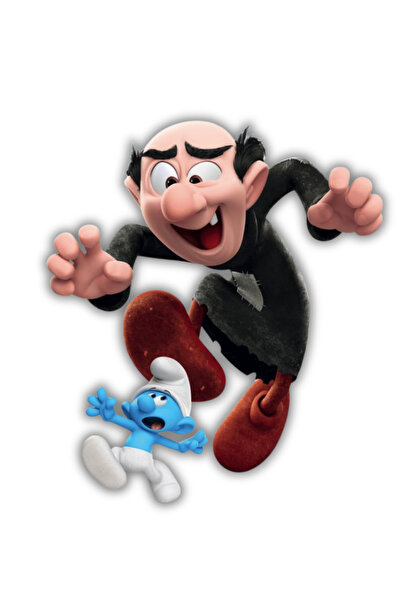 ERİSTAKI Şirinler Ahşap Duvar Posteri – Duvar Süsü-Hediyelik Poster 8