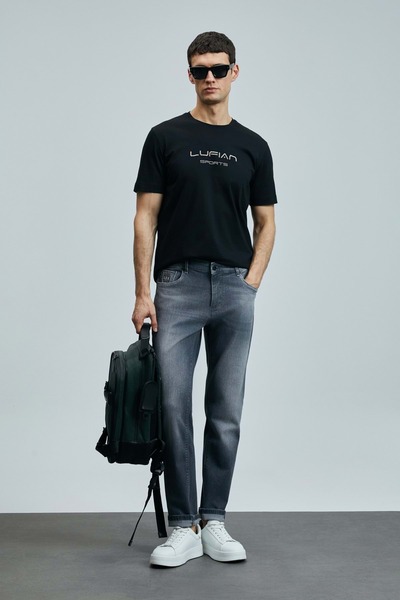 Lufian 111200208 Alfıdo Smart Jean Men's Trousers Slim Fit Men's Jeans Pants Gray