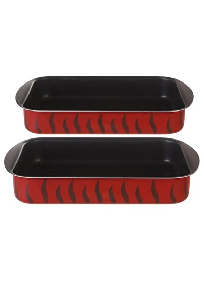 BAROLY Two-piece rectangular oven tray set (35×25)cm (30×22)cm