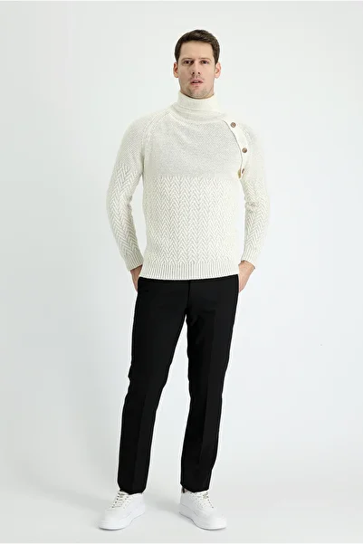 Kiğılı Relaxed Fit Comfortable Cut Wool Classic Fabric Trousers