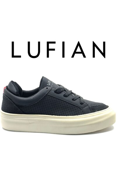 Lufian 111230259 Allan Sneaker Men's Leather Shoes Black