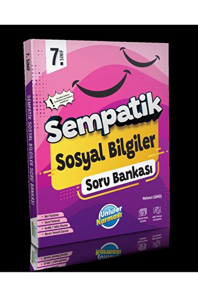 Ünlüler Karması Ünlüler Yayınları 7.SINIF SEMPATİK BANKALARI SOSYAL BİLGİLER