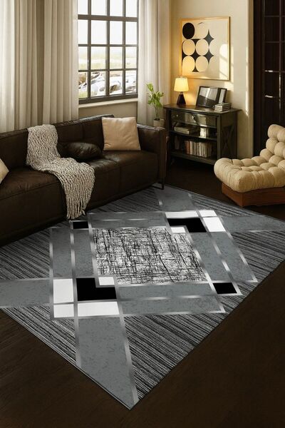 Flair dijital baskılı yıkanabilir Kaymaz Tabanlı Halı Dekoratif Yıkanabilir halı