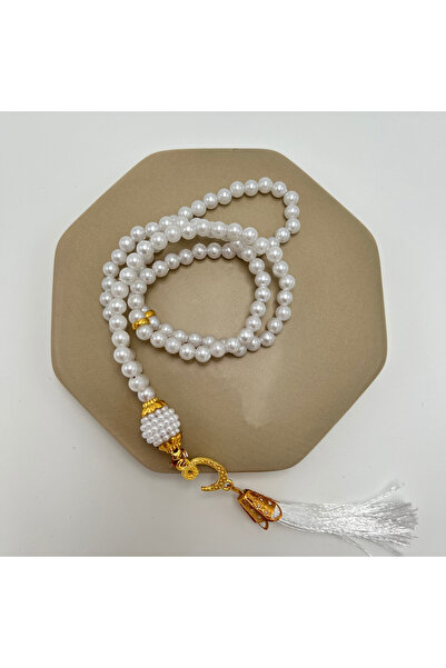 lenagiftworkshop İstiridye Kutulu Özel Krem Zikirmatik Ve Tesbih Seti Hediyelik Mevlüt Kuran Umre Ve Hac Hediyesi