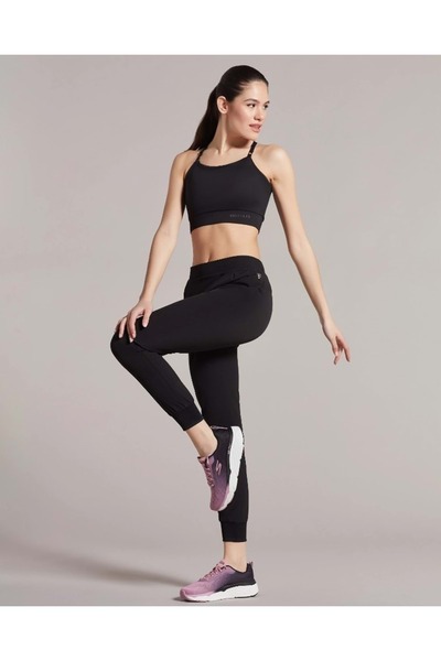 SKECHERS W Micro Coll Daily Jogger Pant S211078 Kadın Günlük Eşofman Altı SİYAH