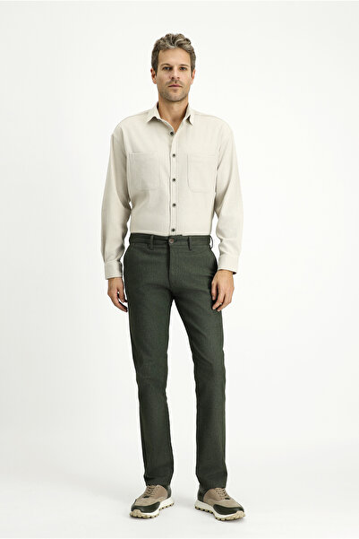 Kiğılı Relaxed Fit Rahat Kesim Likralı Kanvas / Chino Pantolon