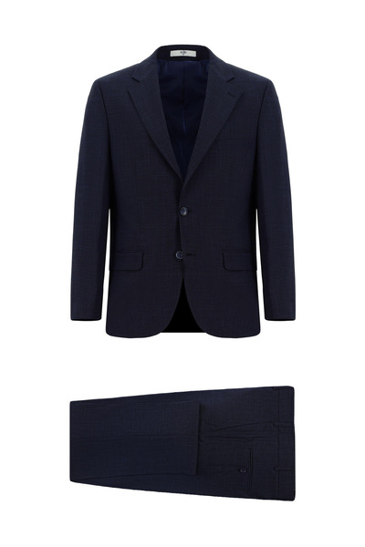 Kiğılı 4 دروب قصة مريحة بدلة منقوشة ذات قصة مريحة