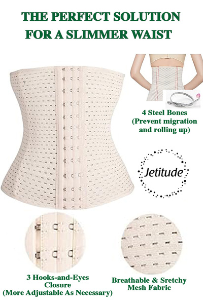 Jetitude Waist Shaping Corset with 4 Rods, Medium Compression Degree, Breathable, Beige