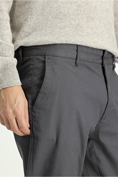 Kiğılı Relaxed Fit Rahat Kesim Desenli Likralı Kanvas / Chino Pantolon