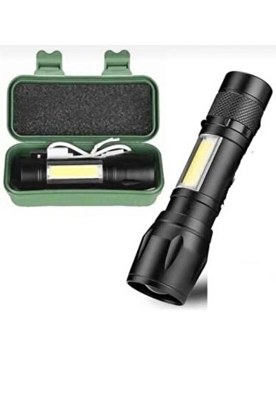 Cata ct-8024 Flaşörlü El Feneri Şarjlı Çok Fonksiyonlu El Feneri 8024
